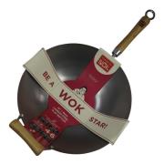 Dexam - School Of Wok Wokpanna 36 cm Kolstål