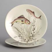 Vintage - SÅLD "Fish" Tallrik Design No 3.