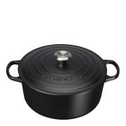 Le Creuset - Signature Gjutjärnsgryta rund 28 cm 6,7 L matte black