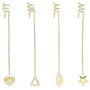 AIRies - Ljushållare 18 cm 4-Pack Guld