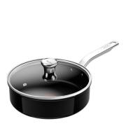 Tefal - Renew+ Sauteuse med Glaslock 24 cm Svart