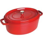 Staub - La cocotte Oval Gryta 5,5L Röd