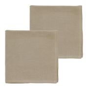 Södahl - Pure Linen Tygservett 45x45 cm 2-pack Nature