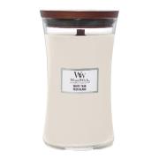 WoodWick - Hourglass doftljus stor white teak