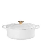 Le Creuset - Signature gjutjärnsgryta oval 27 cm 4,1 L white