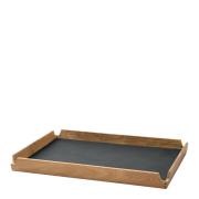 LIND DNA - Airy teak bricka 28,6x36,6 cm nupo antracit