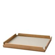 LIND DNA - Airy teak bricka 30,1x30,1 cm nupo oyster white