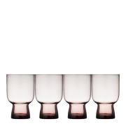 Lyngby Glas - Sorrento vattenglas 30 cl 4-pack rosa