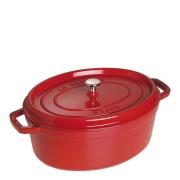 Staub - Gryta 6,7 L oval Röd