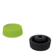 Pulltex - Beer Stopper SilIkon 2-pack Svart/Grön