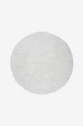 Venture Home - Polyestermatta Grace, rund - Vit - Lugg & ryamattor - F...