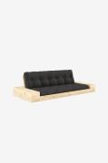 Karup Design - Base Bäddsoffa m. 2 sidolådor Tre sittplatser - Grå - B...