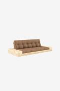 Karup Design - Base Bäddsoffa m. 2 sidolådor Tre sittplatser - Brun - ...