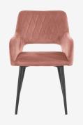 Loft24 - Matsalsstol med armstöd FRANCA, 2-pack - Rosa - Karmstolar - ...