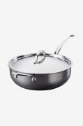 Hestan - Traktörpanna med lock NanoBond 28 cm / 4,7 liter - Krom - Gry...