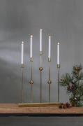 Star Trading - Ljusstake Gustavo höjd 64 cm - Mässing - Adventsljussta...