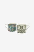 Spode - Mugg Morris & Co Seaweed & Pimpernel 2-pack - Flerfärgad - Kop...