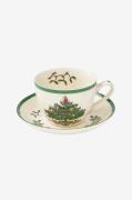 Spode - Tekopp med fat Christmas Tree 20 cl - Vit - Koppar & muggar - ...