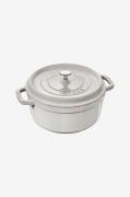 Staub - Gryta La Cocotte rund 26 cm, 5,2 l - Grå - Grytor & kastruller...