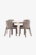 Venture Home - Matbord Flora med Astoria-stol - Brun - Matgrupper - Fr...