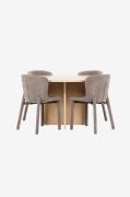 Venture Home - Matbord Strada med Astoria-stol - Brun - Matgrupper - F...