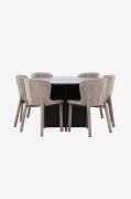 Venture Home - Matbord Strada med Astoria-stol - Brun - Matgrupper - F...