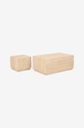 NORDFORM - Tärning soffbord - Beige - Soffbord - Från Homeroom