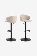 NORDFORM - Ella barstol 2-pack - Beige - Barstolar & pallar - Från Hom...