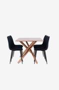Venture Home - Piazza matbord med Polar matstol - Svart - Matgrupper -...