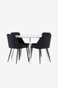 Venture Home - Plaza matbord med nattmatstol - Svart - Matgrupper - Fr...