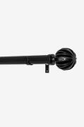 Hasta - Gardinstångsset Ylva 160-300 cm - Svart - Gardintillbehör - Fr...