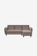 Loft24 - Soffa 3-sits soffa med 2 manuella vilstolar Lund - Vit - 3-si...