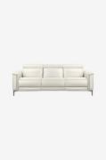 Loft24 - Soffa 3-sits soffa med 2 elektriska vilstolar Lund - Vit - 3-...