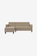 Dorel Home - Bäddsoffa 3-sits med schäslong Hartford - Grå - Bäddsoffo...