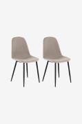 Loft24 - Matstol 2-pack Miller - Grå - Stolar - Från Homeroom