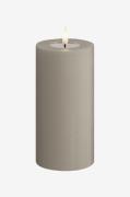 DeluxeHomeart - LED-pelarljus 7,5x15 cm - Beige - Ljus - Från Homeroom