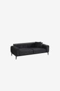 Hanah Home - Bäddsoffa med 3 sittplatser Athena - Svart - Bäddsoffor -...