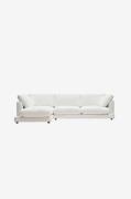 Kave Home - Soffa Gala, 4-sits vänster - Vit - 4-sits soffor - Från Ho...