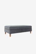 Dorel Home - Ottoman med förvaring Lilly - Grå - Fotpallar & puffar - ...