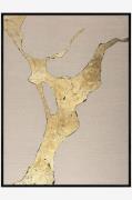 Malerifabrikken - Design Målning / Wild Horizon Gold / 90x120 Cm / Sva...