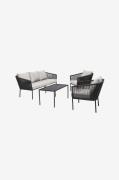 Hillerstorp - Soffa Set Lersund - Svart - Loungemöbler - Från Homeroom