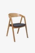 Wood Furniture - Matstol set om två Aldo Tender , mörkgrå - Brun - Sto...