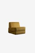 Hanah Home - Bäddsoffa med 1 sittplats Origami - Gul - Bäddsoffor - Fr...