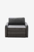 Hanah Home - Bäddsoffa med 1 sittplats Nest - Grå - Bäddsoffor - Från ...
