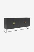 Loft24 - Sideboard med 4 dörrar Asia - Grå - Skänkar & sideboards - Fr...