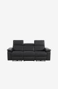 Loft24 - Soffa 3 Sits Tanaro Mannual - Svart - 3-sits soffor - Från Ho...