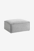 Kave Home - Puff Blok 90 x 70 cm - Grå - Fotpallar & puffar - Från Hom...