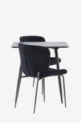 Venture Home - Polar matbord med Modesto matstol - Svart - Matgrupper ...