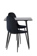 Venture Home - Polar matbord med polar matstol - Svart - Matgrupper - ...