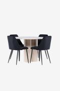 Venture Home - Olivia matbord med nattmatstol - Svart - Matgrupper - F...